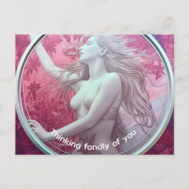 Flora surrealistisch schilderij briefkaart