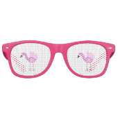 Flora The Flamingo Retro Zonnebril (Voorkant)