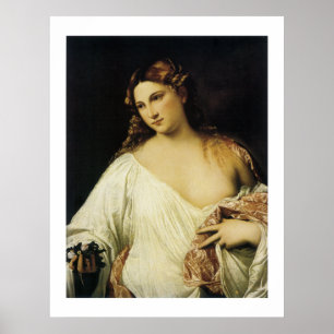Flora, van Titiaan Poster