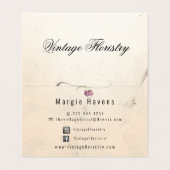 flora visitekaartjes (Binnenkant ongevouwen)