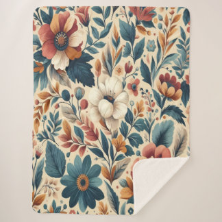 Flora Warms  Sherpa Deken