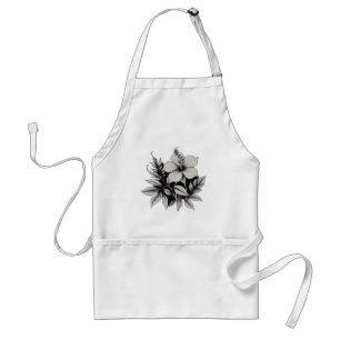 floraal abstract standaard schort