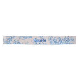  floraal blauw turquoise toile jouy monogram lint