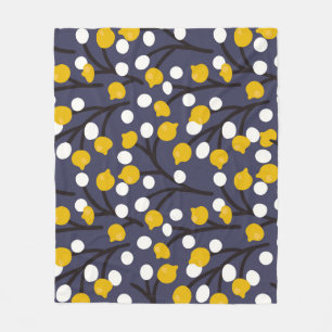  floraal delicaat botanisch patroon. fleece deken