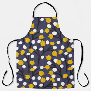  floraal delicaat botanisch patroon. schort