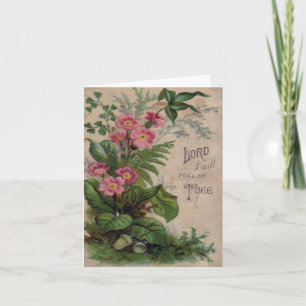 floraal gebed Schrift citaat Kaart