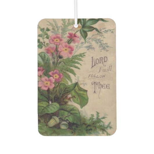 floraal gebedscitaat luchtverfrisser (Voorkant)