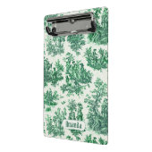 floraal groen toile jouy monogram mini klembord (Angled2)