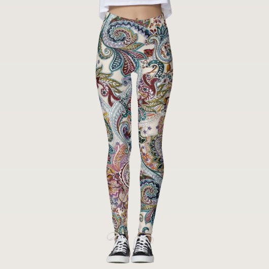  floraal leggings (Voorkant)