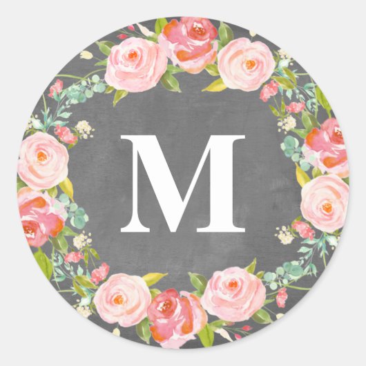 Floraal monogram | Favoriete labels (Voorkant)