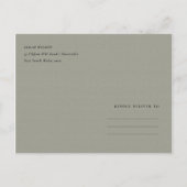 FLORAAL SUCCULENT ANTLER BOHEMIAN BEWAREN DE DATUM AANKONDIGINGSKAART (Achterkant)