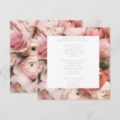 FLORAAL Wonder WEDDING INVITATION Kaart (Voorkant / Achterkant)