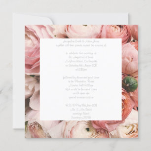 FLORAAL Wonder WEDDING INVITATION Kaart