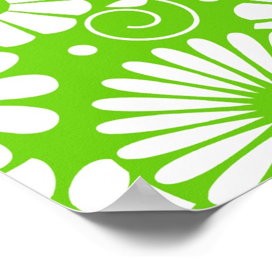 floraalgroen Poster (Hoek)