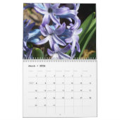 floraalschaduwen van paarse bloemen kalender (Mar 2026)