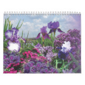 floraalschaduwen van paarse bloemen kalender (Hoes)