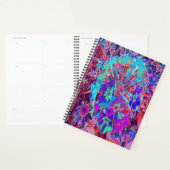 Floraison Abstraite violet et fleurs bleues (Devant avec enveloppe)