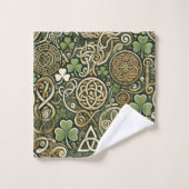 Floraison celtique (Gant de toilette)