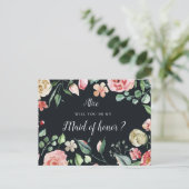 floraison de minuit Maid of Honor Invitation (Debout devant)