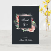 floraison de minuit merci carte pliée (Fleur jaune)