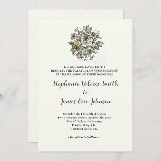 FLORAISON (fr. bloei) Kaart (Voorkant / Achterkant)