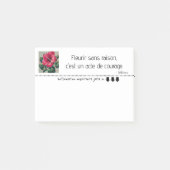 Floraison Hibiscus délicate en pixel art Post-it® Notes (Voorkant)