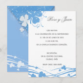 Floral-02 - Invitation de Mariage (Devant / Derrière)