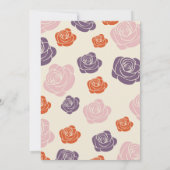 Floral 15e anniversaire Invitation Roses roses ros (Dos)