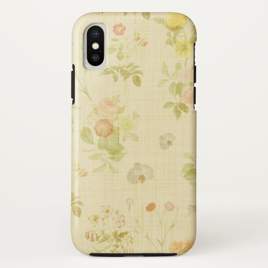 Floral 1 Apple iPhone X, étui téléphonique robuste (Dos)