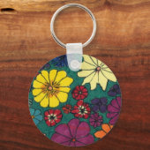 Floral #1" Floral Sleutelhanger (Voorkant)