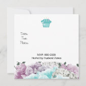 Floral 21e anniversaire fêté Invitation (Dos)