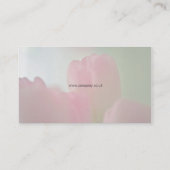 Floral 3 - Carte de visite de tulipe rose (Dos)