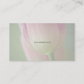 Floral 3 - Carte de visite de tulipe rose (Dos)