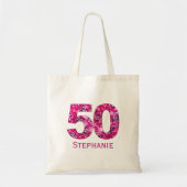 Floral 50e anniversaire sac fourre-tout moderne pe (Devant)