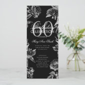 Floral 60e Anniversaire Programme Silver Black Men (Debout devant)