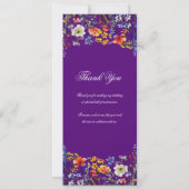 Floral 70e Anniversaire Programme Merci pourpre (Dos)