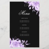 Floral 70e Anniversaire Programme Purple Black ave (Dos)