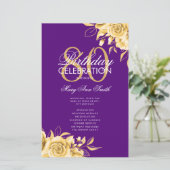 Floral 80e Anniversaire Programme Gold & Purple av (Debout devant)