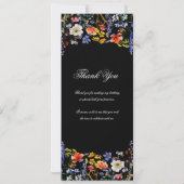 Floral 80e Anniversaire Programme Merci noir (Dos)