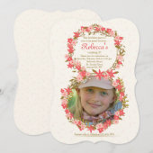 Floral 8 Foto Uitnodiging (Voorkant / Achterkant)