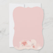 Floral 8 Invitation d'anniversaire (Dos)