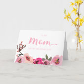 Floral à ma mère sur ma carte de jour de mariage (Fleur jaune)