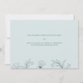 Floral à ma servante d'honneur sur ma carte de jou (Dos)