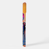 Floral Abstract Art Orange Red Blue Flowers (Côté droit)