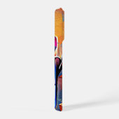 Floral Abstract Art Orange Red Blue Flowers (Côté droit)