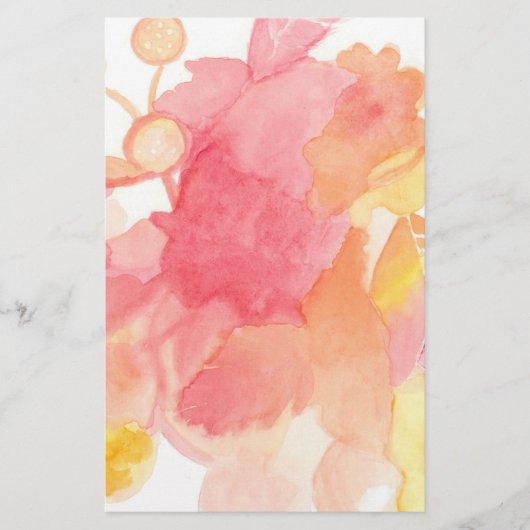 Floral Abstract Briefpapier (Voorkant)