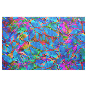 Floral Abstract Glas in lood Stof