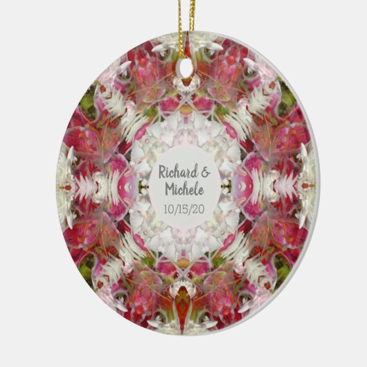 Floral Abstract Keepomwille Keramisch Ornament (Links)