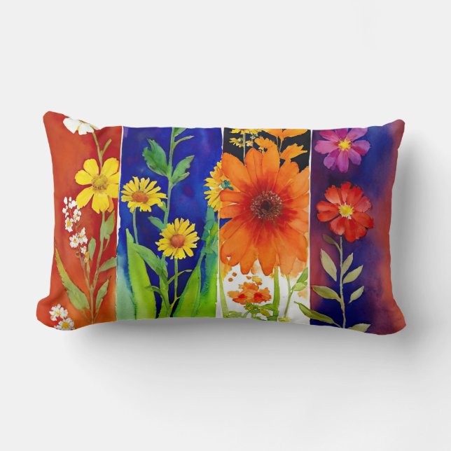 Floral Abstract Kussen (Voorkant)