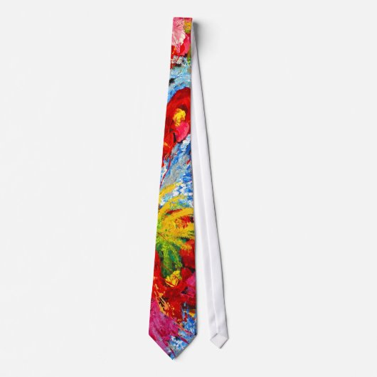 Floral Abstract Stropdas (Voorkant)